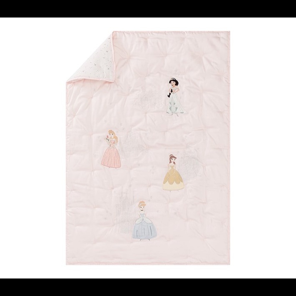 Pottery barn disney princess toddler quilt